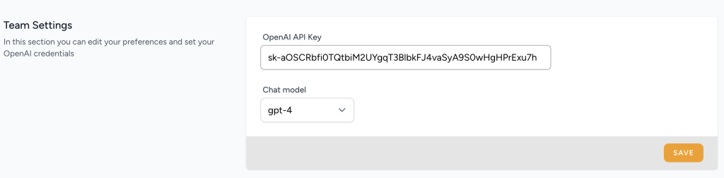 copybase team settings api keys